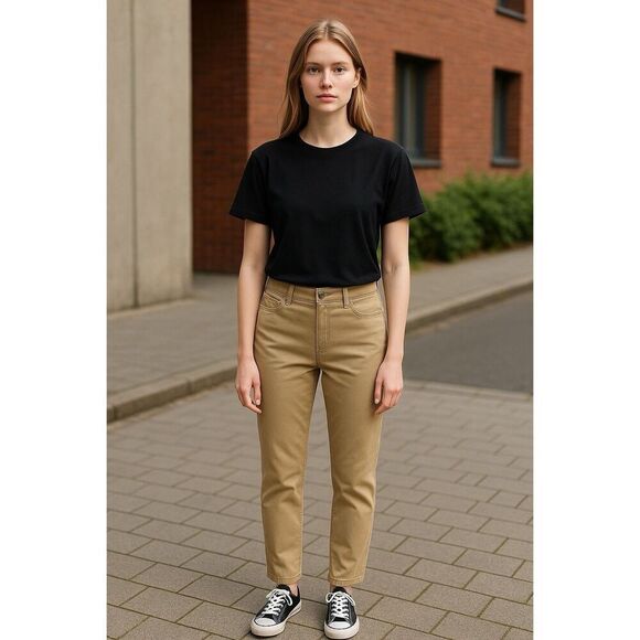 Curve Appeal Jeans Womens Mustard Minimalist Jegging Stretch Size 10/30 - Picture 1 of 10